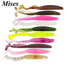 Mises 14.5cm 7g 10PCS In Bags Silica Gel Soft Bait Lure Crank Hook Artificial Worm Bait Fishing Lure Wobbler 2024 - buy cheap