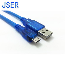 0,3 M прозрачный синий USB 2,0 A Кабель Micro USB с текстильной сетью 2024 - купить недорого
