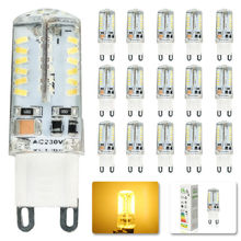 15x  LED Bulb lamp SMD 3014 G9 6W 58LED Corn Light AC 220V 360 Degree Replace Halogen Lamp Warm white good quality LED 2024 - buy cheap