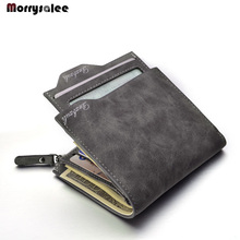 New Wallet Short Men Wallets PU Leather male Purse Card Holder Wallet Fashion Man Zipper Wallets Coin Bag 2024 - buy cheap