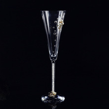 150 мл Хрустальное стекло коктейльное стекло домашний Свадебный винный набор Шампань чашка для вина алмазная буровая Штанга 2024 - купить недорого