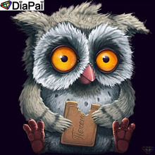 DiaPai-pintura de diamante 5D DIY "búho de dibujos animados", 100% de diamantes de imitación cuadrados o redondos, bordado de punto de cruz, decoración 3D, A21530 2024 - compra barato