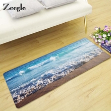 Zeegle Doormat Carpet For Living Room Floor Mat Beach Pattern Bedroom Rug Non-slip Bath Mat Entrance Decor Floor Mat 2024 - buy cheap