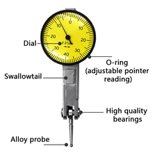 Waterproof 0-0.8mm/0.01mm Dial Test Indicator Dial Indicator For Mechanical/Swing Measurement/Workpiece Measurement 2024 - buy cheap