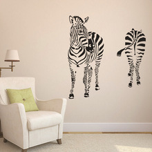 3D 54.3*58cm Love series Black Zebra Living room Bedroom Bathroom Decorative Wall Stickers Animal Adesivo De Parede Poster Mural 2024 - buy cheap