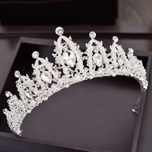 Tiara de novia de cristal blanco de novia, corona de novia de princesa reina, corona de novia, diadema sieraden, accesorios de joyería para el cabello para mujer 2024 - compra barato