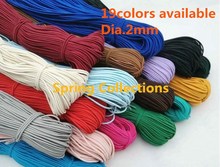 10M/Lot elastic Dia.2mm Colorful Round Elastic Band Round Elastic Rope Rubber Band Elastic Line DIY Sewing Accessories 2024 - buy cheap