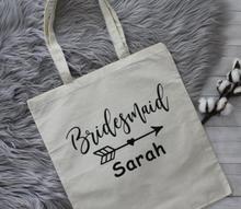personalize name glitter wedding bride bridesmaid canvas Tote Bags,  Bridal Party Tote, customize Bridesmaid proposal Tobe Bag 2024 - buy cheap
