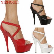 Sexy 15CM heels, pole dancing/performance/star/model party sandals 2024 - buy cheap