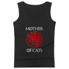 MOTHER OF CATS printed mens tank tops shirt hip hop summer gym vest fashion bodybuilding tank top men singlet fitness clothing 2024 - buy cheap