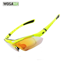 Wosawe-óculos escuros polarizados, óculos para ciclismo, esportes ao ar livre, bicicleta, masculino, condução, corrida, 5 lentes 2024 - compre barato