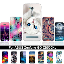 Case for Asus Zenfone Go ZB500kl ZB500KG Soft Silicone Back Phone Cover for asus zenfone go tv zb 500kl Print TPU Shells Fundas 2024 - buy cheap