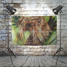 Lion Large Reggae Rock Flag Banners Four-Hole Wall Hanging Painting Bedroom Studio Party Music Festival Background Decor 2024 - buy cheap