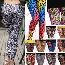 Bien las mujeres las niñas Leggings de leopardo cebra Pantalones de pantalones ajustados Legging Funky Stretch 2024 - compra barato