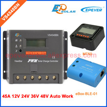 charger battery 48V 36V work EPEVER Solar PWM controller VS4548BN MT50 Meter remote and bluetooth box for Phone APP 45A EPsolar 2024 - buy cheap