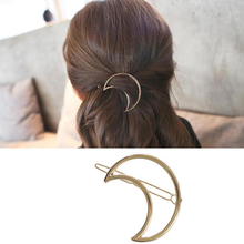 Shuangshuo New Elegant Moon Hair Clip Moon Bridal Hair Accessories Geometric Hairpin Hair Jewelry Women Hair Clips Femme Bijoux 2024 - buy cheap