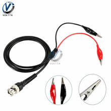 Oscilloscope BNC Male Plug to Dual Alligator Clip Oscilloscope Test Probe Lead Cable 1m 500V 5A for Electrical Working 2024 - buy cheap