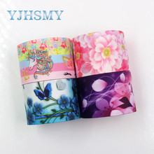 YJHSMY G-181005-1328,38mm,5yards Spring flower Ribbons Thermal transfer Printed grosgrain,Garment DIY handmade materials 2024 - buy cheap