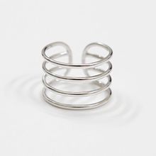 Dreamysky 100% anéis femininos de cor prata pura, anéis multicamadas lindos, joia para mulheres, drop shipping 2024 - compre barato