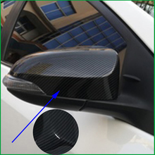 Para Toyota Camry V50 V55 2012 2013 2014 2015 2016 Impresión de fibra de carbono trasera vista lateral cubierta embellecedora de espejo retrovisor 2024 - compra barato
