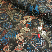 Tecido de cetim floral do vintage 3d imitar tecido de brocado de seda damasco jacquard vestuário traje estofamento mobiliário tisu 75*50cm 2024 - compre barato