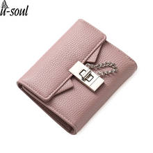 short leather wallet female hasp purse money bag card holder purse high quality pu ladies wallet C2275/MM 2024 - buy cheap