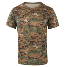 Быстросохнущая камуфляжная футболка, мужская летняя футболка с коротким рукавом, мужские уличные военные тактические боевые футболки для фитнеса 2024 - купить недорого