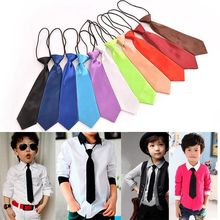 1 Pc Boy Tie Classic Kid Suit Boy Baby Fashion Classic 11 Solid Color Adjustable Bowtie Red Black White Chlidren Bow Tie Necktie 2024 - buy cheap