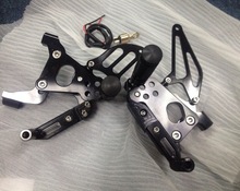 Free Shipping Motorcycle Parts CNC Rearsets Foot Pegs Rear Set For Ducati panigale 1199 S Black 2024 - buy cheap