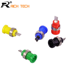 4pcs Banana plugs black+red+blue+yellow+green banana female jack binding post wire connector mix colors 2024 - buy cheap