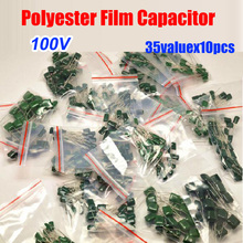 35valuesx10pcs=350pcs 2A Series Polyester Film Capacitor 100V 2A102J-2A823J 1NF~82NF Assorted Kit 2024 - buy cheap