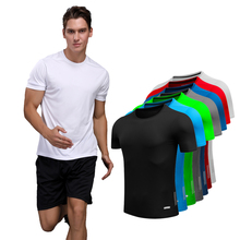 T Shirts For Man Homme Running Designer Quick Dry Short Sleeve Exercise Slim Sport Training Clothes Workout Bodybuilding Tee 2024 - buy cheap