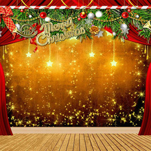 Задний фон с надписью "Merry Christmas" для фотосъемки с деревянным полом 2024 - купить недорого