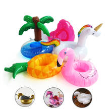 Mini botes de bebidas con flamenco, unicornio, Donut, portavasos, flotador inflable para piscina, playa, fiesta, suministro para niños y adultos, juguetes de agua boia 2024 - compra barato