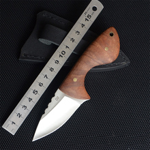 Бесплатная доставка, маленький прямой нож из стали D2, искусственный нож с изысканным подарком, уличный нож, режущие инструменты 2024 - купить недорого
