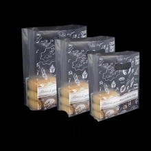 Sacos de plástico translúcidos com fundo chato e transparente, 500 unidades, sacos para armazenamento de bolo e pão, com alça 2024 - compre barato