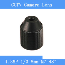 PU'Aimetis Объективы для видеонаблюдения 1.3MP 1/3 HD 8 мм камера наблюдения 48 градусов инфракрасный объектив M7 2024 - купить недорого