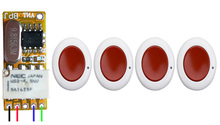 Controle remoto sem fio + receptor transmissor de luz led, alimentação remota, micro controle remoto, dc3.6v 3.7v 4.5v 5v 6v 7.4v 9v 12v