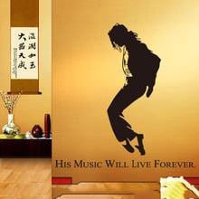 Pegatina De Pared De Michael Jackson Dancing, decoración para el hogar, sala De estar, Adhesivo De Pared, Mural autoadhesivo 2024 - compra barato