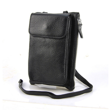 Women Genuine Leather Mini Handbag Cellphone Mobile Zip Bag Shoulder Purse Pouch Cross Body Messenger Casual Hobo Sling Classic 2024 - buy cheap