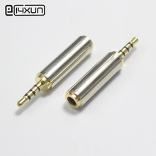 1pcs 2.5mm 4 pole Audio Male Plug to 3.5mm Female Socket Stereo Headset jack Dual Track Headphone Connector Microphone Adapter 2024 - buy cheap