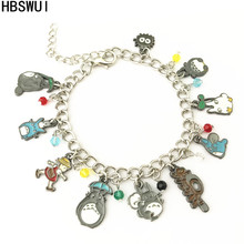 Hbswui bracelete clássico do filme totoro, joia da moda de metal de alta qualidade para cosplay de garotas e mulheres, unissex 2024 - compre barato