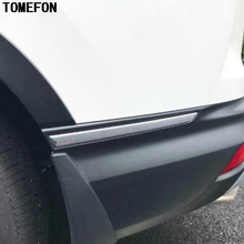 TOMEFON Car Accessories 2Pcs ABS Chrome For HONDA CRV CR-V 2017 2018 Rear Trunk Bumper Cover Trim Molding Corner Under Below 2024 - buy cheap