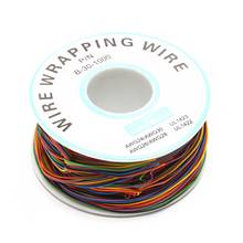 OOTDTY Plastic+Metal PCB Test Core Line 30AWG Wire Single Tinned Copper Wire 8-color Board Cable Roll High Quality 2024 - buy cheap