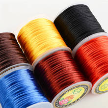 Free Shipping 55M/Roll 1.5 MM solid Color Nylon Satin Chinese Knotting Cord Beading String Thread Rope for Handicraft cords 2024 - buy cheap