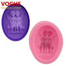 Fancy Cute Angel Chocolate Candy Jello silicone Mold cake tools Bakeware sugar craft Mould DIY cake decorating tools N1786 2024 - buy cheap