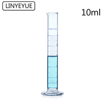 10pcs/pack 10mL Graduated Glass Measuring Cylinder Graduated Cylinder Laboratory Glassware Chemistry Equipment 2024 - buy cheap