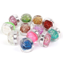 Nail Art Gel 12 Colors Colored Gel Acrylic Glitter Gel UV Gel Polish Free Shipping 2024 - buy cheap