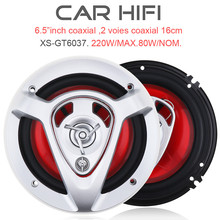 2pcs 6.5 Inch 220W 12V Car HiFi Coaxial Speaker Vehicle Door Auto Audio Music Stereo Full Range Frequency Loudspeaker 2024 - buy cheap