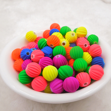 Top Quality 25pc 12mm  mix color Candy Color Acrylic fluorescent Rubber Beads Neon Matte Round Spacer Jewelry Handmade 2024 - buy cheap